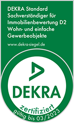 DEKRA zertifizierter Bausachverständiger für Immobilienbewertung D2 (Wohn- u. einfache gewerbliche Objekte)